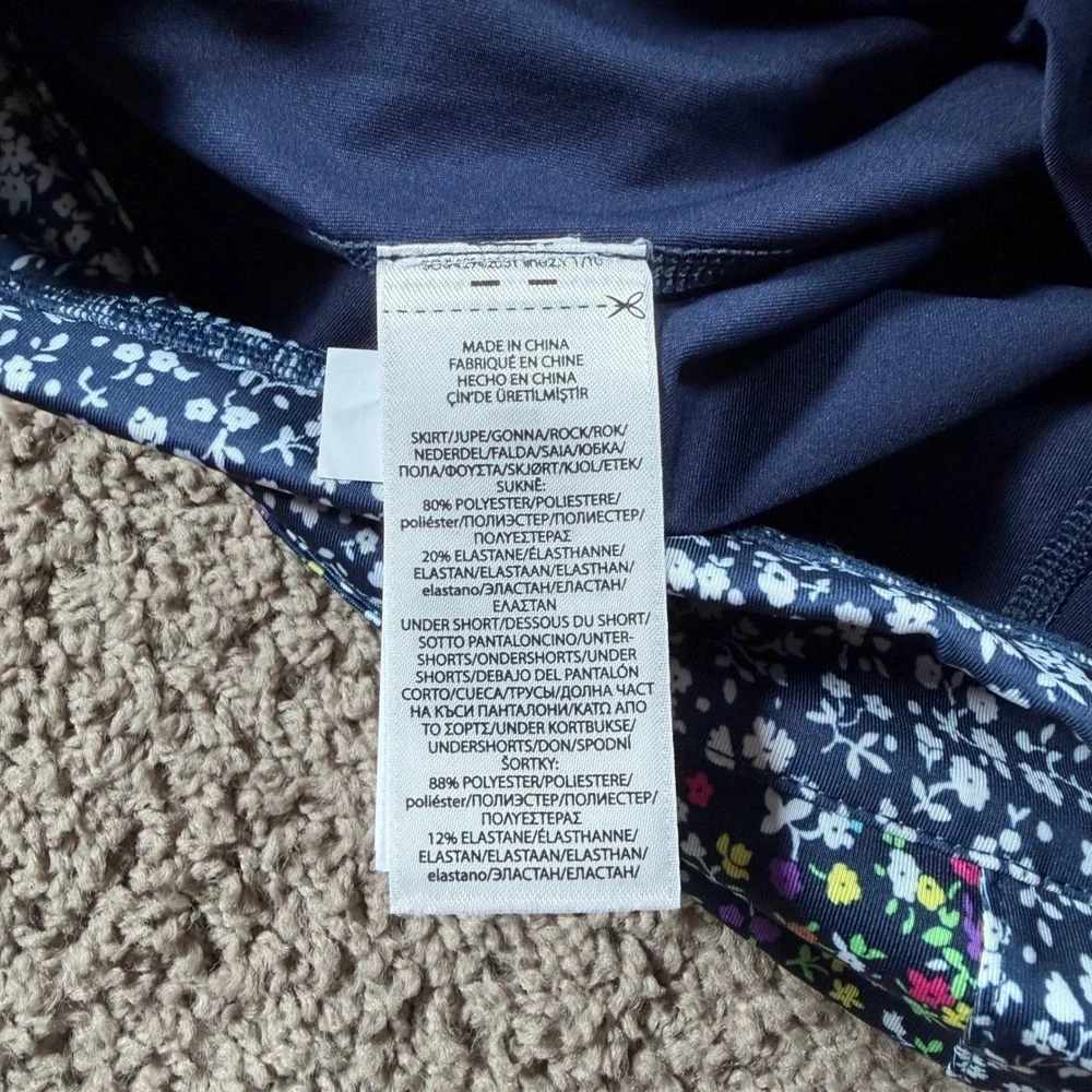 Ralph Lauren RLX Floral Golf Skort womens Medium tennis‎ athletic patchwork navy
